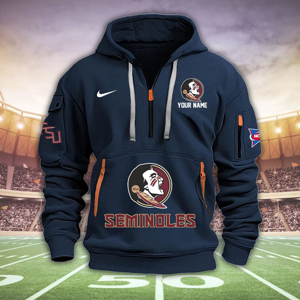 Florida State Seminoles Quarter Zip Hoodie - Famjoys Florida State Seminoles Quarter Zip Hoodie - Famjoys