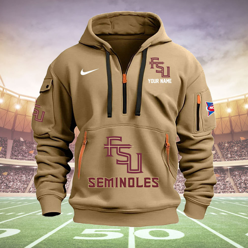 Florida State Seminoles Quarter Zip Hoodie - Famjoys Florida State Seminoles Quarter Zip Hoodie - Famjoys