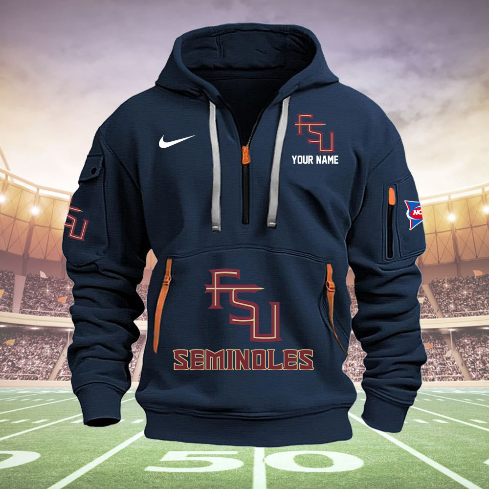 Florida State Seminoles Quarter Zip Hoodie - Famjoys Florida State Seminoles Quarter Zip Hoodie - Famjoys