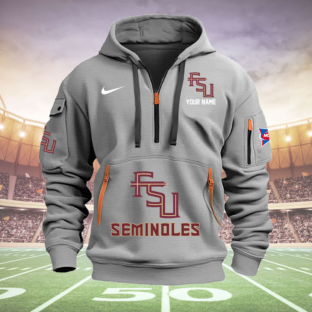 Florida State Seminoles Quarter Zip Hoodie - Famjoys Florida State Seminoles Quarter Zip Hoodie - Famjoys