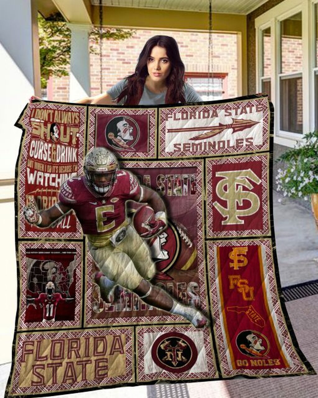 Florida State Seminoles Quilt Blanket #69 - Famjoys Florida State Seminoles Quilt Blanket #69 - Famjoys