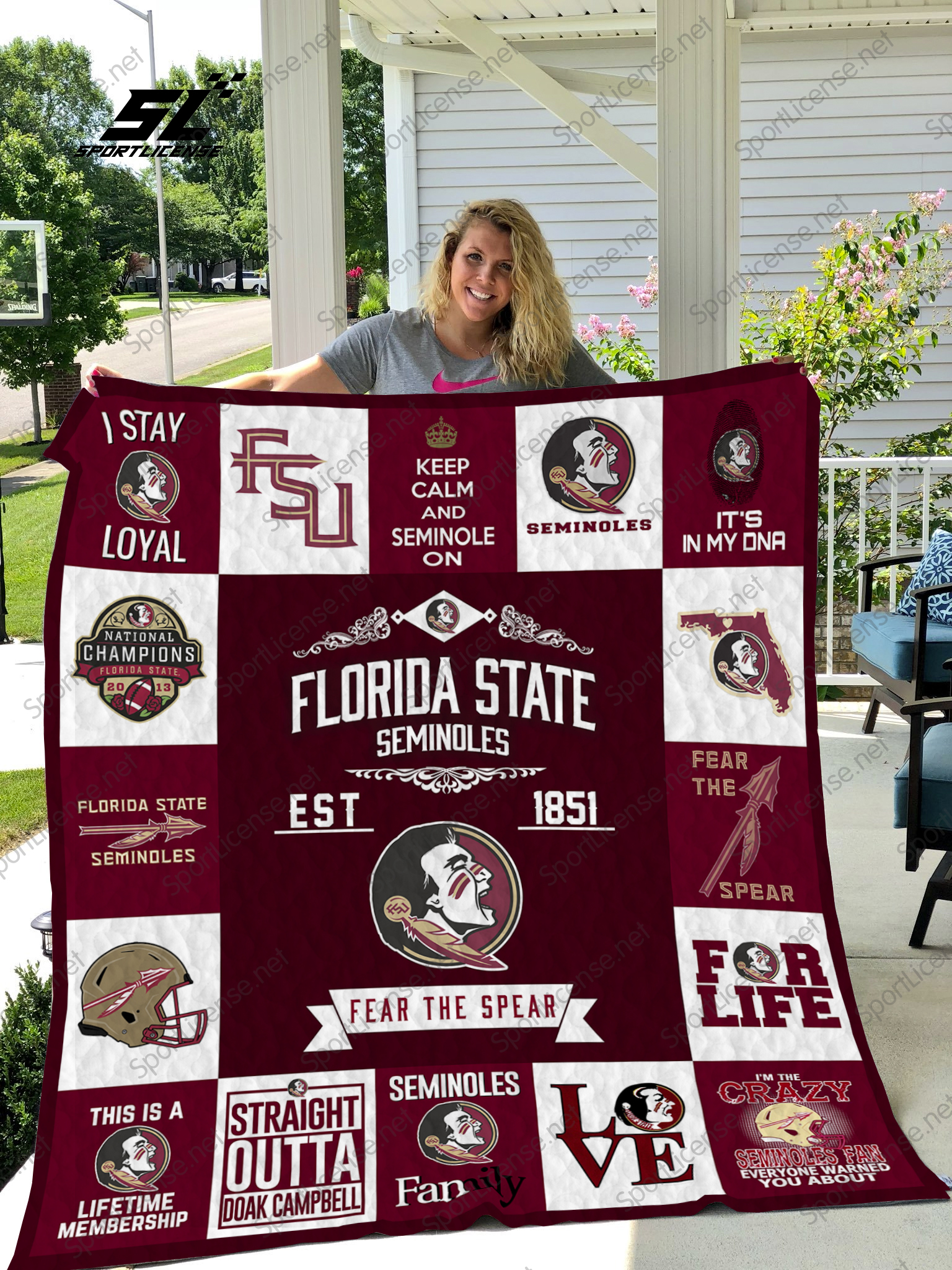 Florida State Seminoles Quilt Blanket 01 - Famjoys Florida State Seminoles Quilt Blanket 01 - Famjoys