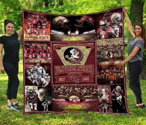 Florida State Seminoles Quilt Blanket - Famjoys Florida State Seminoles Quilt Blanket - Famjoys