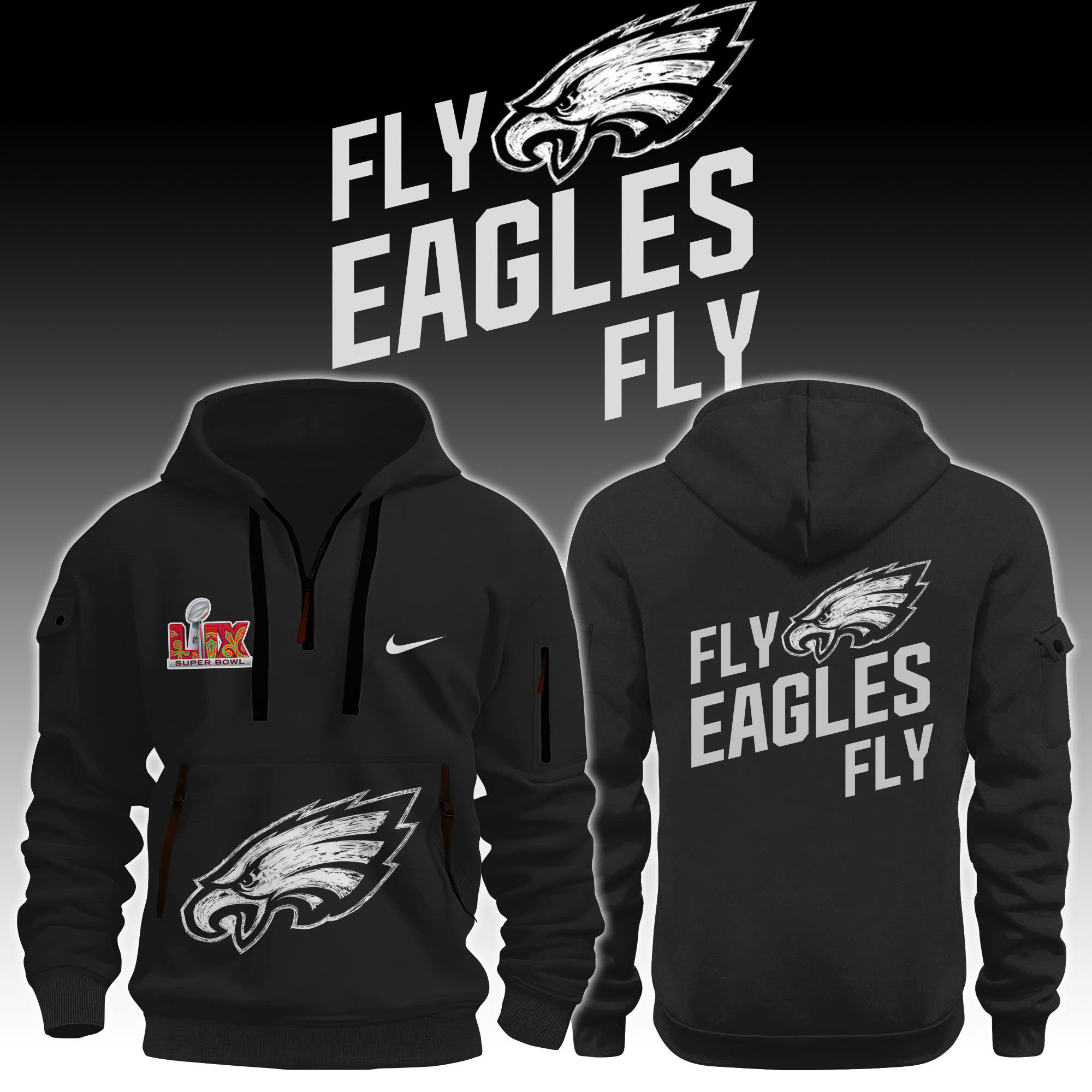 FlyEaglesFly! Philadelphia Eagles 2025 New Hoodie - Famjoys FlyEaglesFly! Philadelphia Eagles 2025 New Hoodie - Famjoys