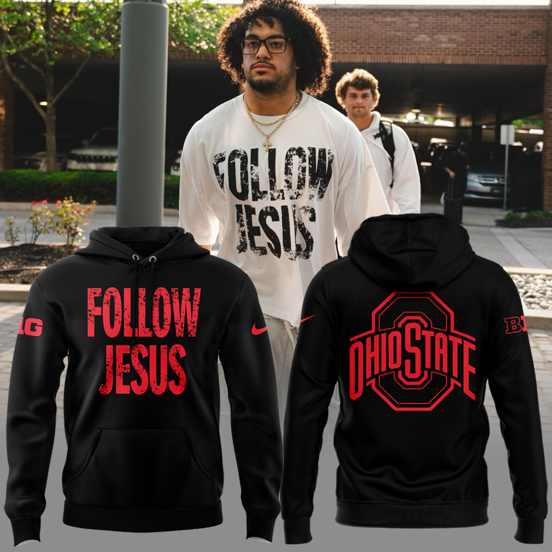FOLLOW JESUS Black Hoodie 2024 - Famjoys FOLLOW JESUS Black Hoodie 2024 - Famjoys