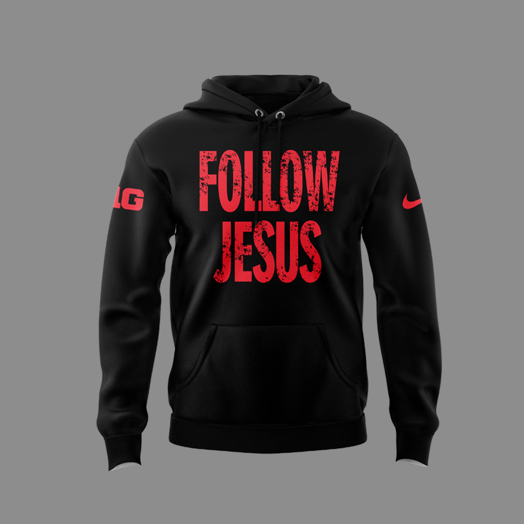 FOLLOW JESUS Black Hoodie 2024 - Famjoys FOLLOW JESUS Black Hoodie 2024 - Famjoys