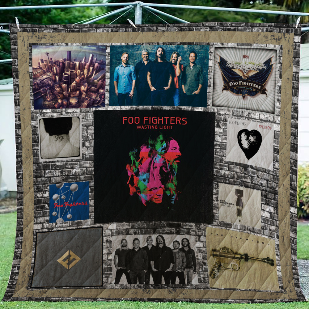 Foo Fighters Quilt Blanket - Famjoys Foo Fighters Quilt Blanket - Famjoys