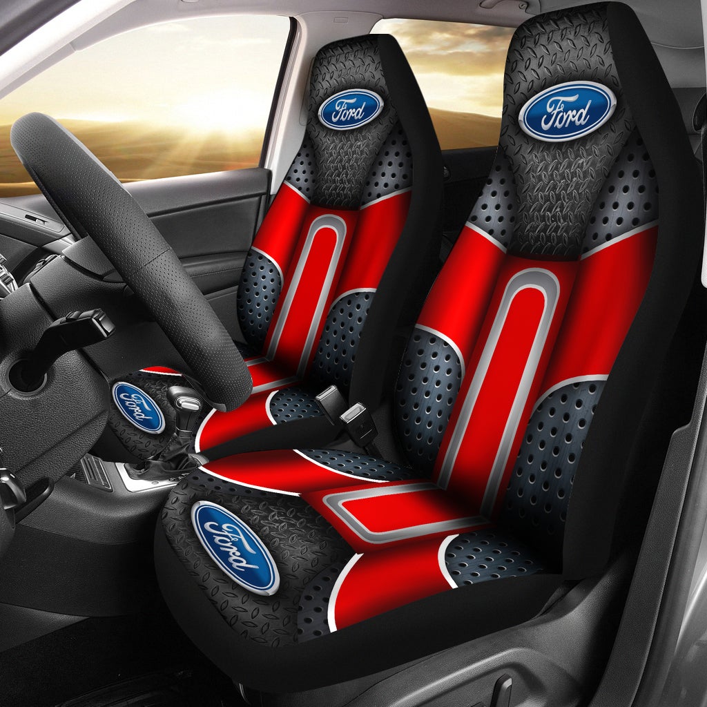 Ford 2 Front Seat Covers Red - Famjoys Ford 2 Front Seat Covers Red - Famjoys