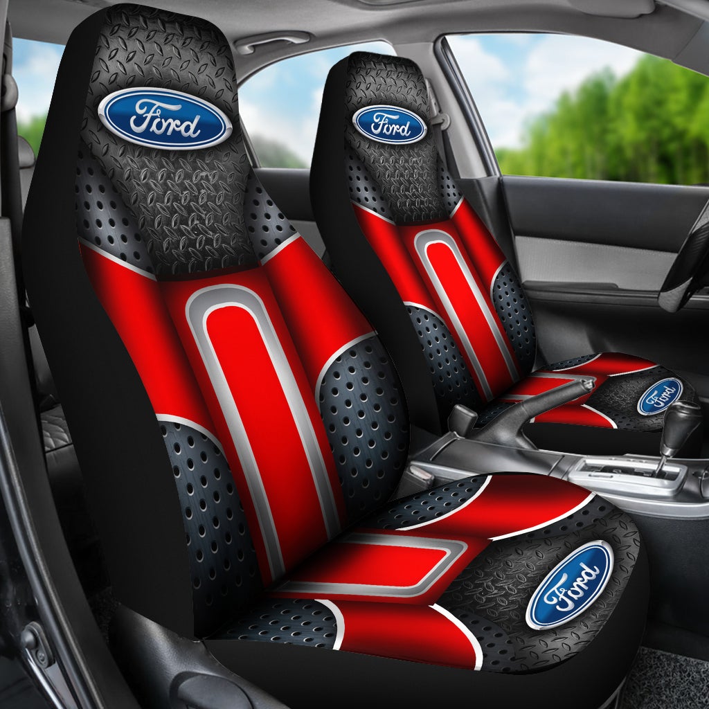 Ford 2 Front Seat Covers Red - Famjoys Ford 2 Front Seat Covers Red - Famjoys