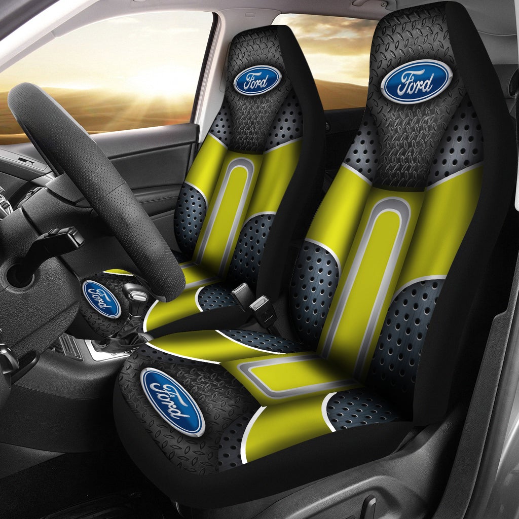 Ford 2 Front Seat Covers Yellow - Famjoys Ford 2 Front Seat Covers Yellow - Famjoys