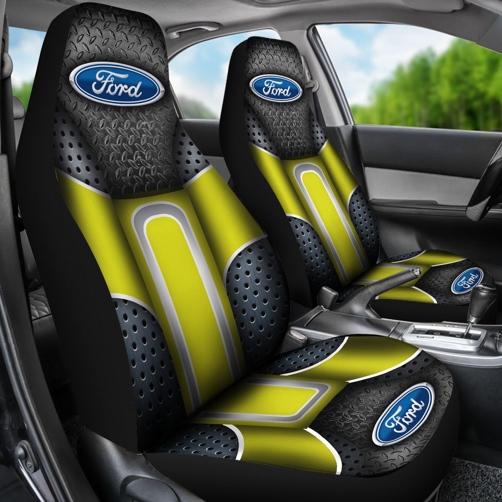 Ford 2 Front Seat Covers Yellow - Famjoys Ford 2 Front Seat Covers Yellow - Famjoys