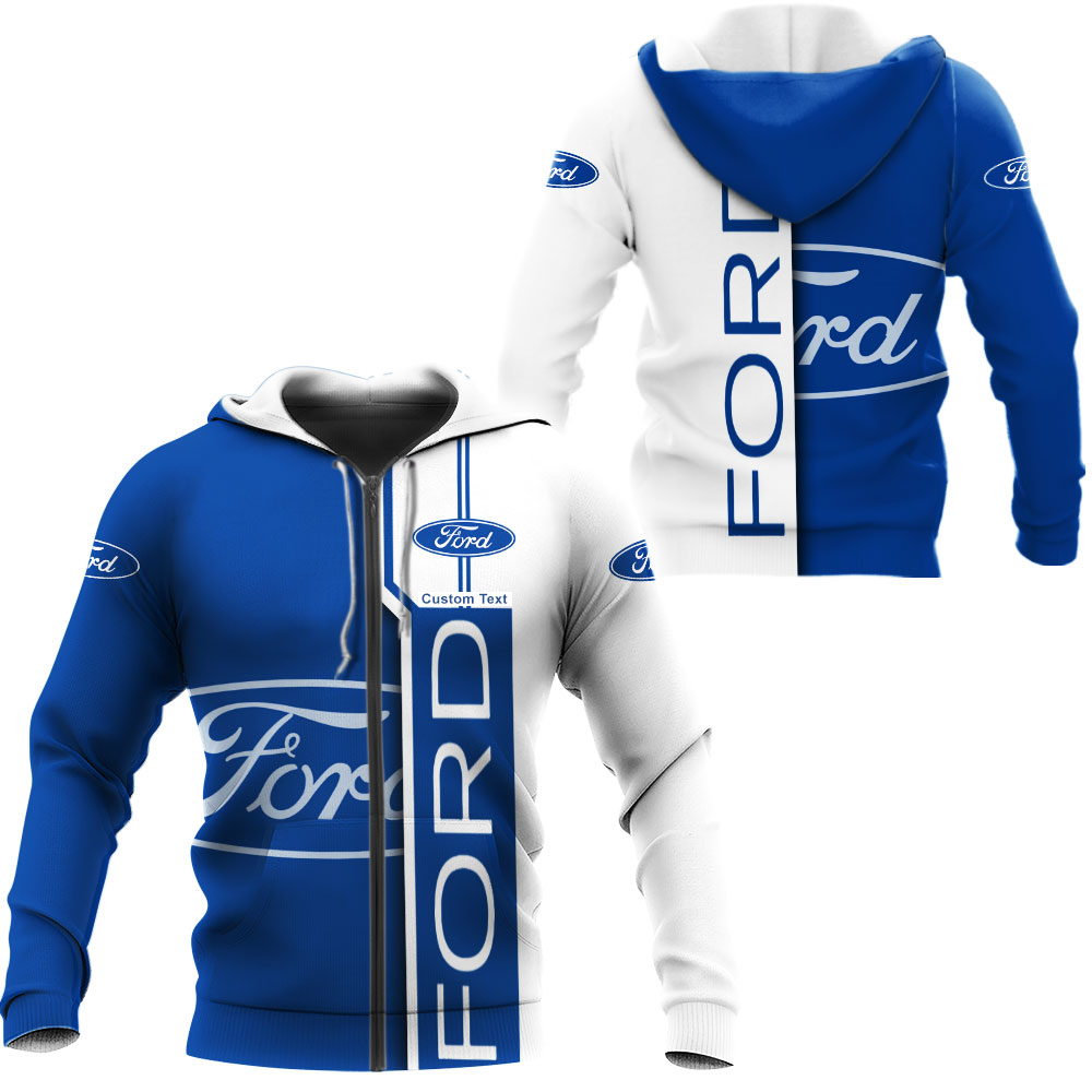 Ford 3D Apparel Zip Hoodie,Pant,Polo, Button Hawaii Shirt Personalized - Famjoys Ford 3D Apparel Zip Hoodie,Pant,Polo, Button Hawaii Shirt Personalized - Famjoys