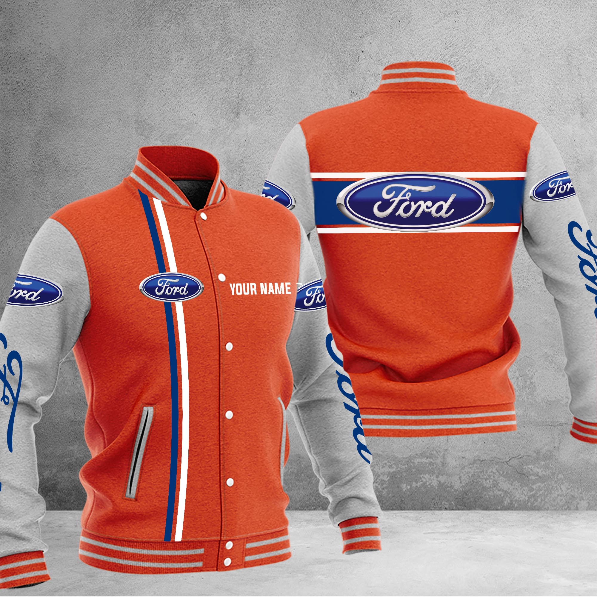 Ford Baseball Jacket - Famjoys Ford Baseball Jacket - Famjoys