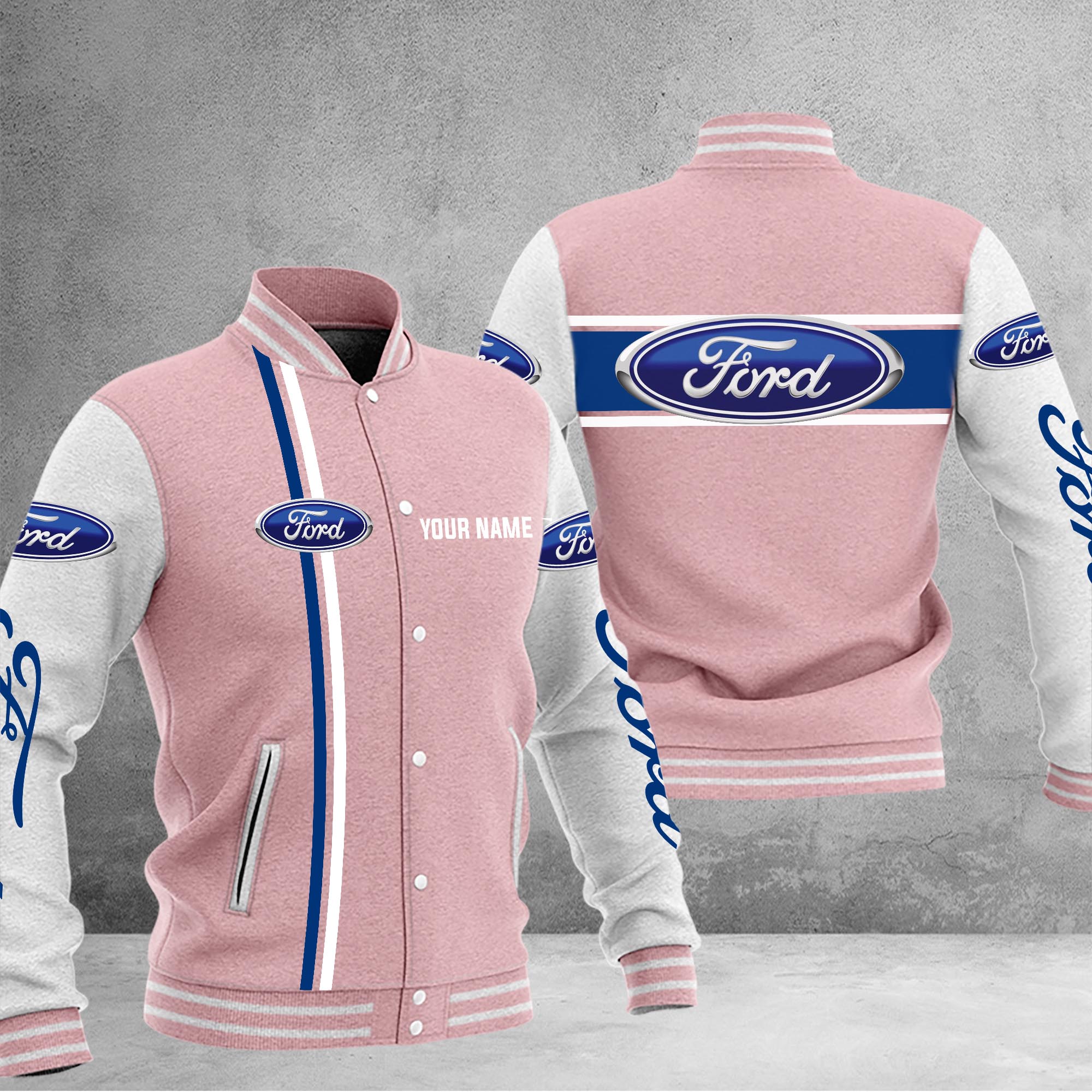 Ford Baseball Jacket - Famjoys Ford Baseball Jacket - Famjoys