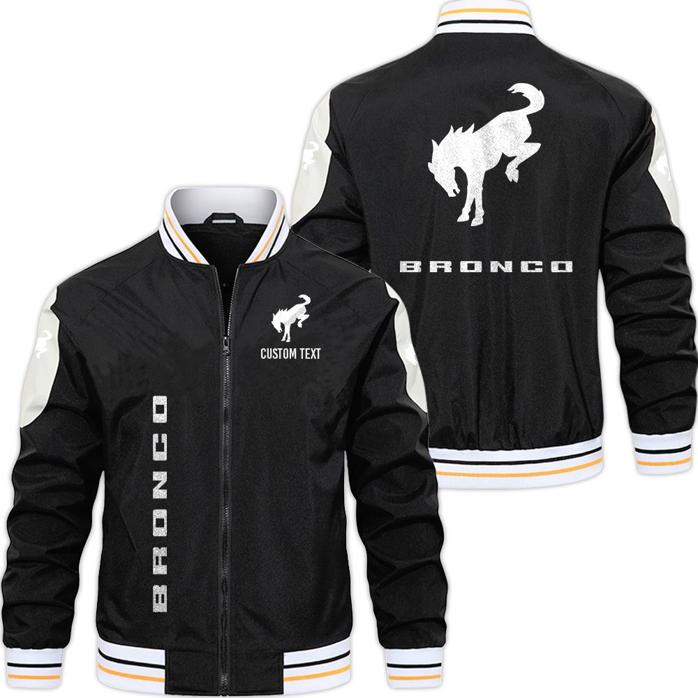 Ford Bronco Varsity Jacket, Zipper Jackets Customize Name - Famjoys Ford Bronco Varsity Jacket, Zipper Jackets Customize Name - Famjoys