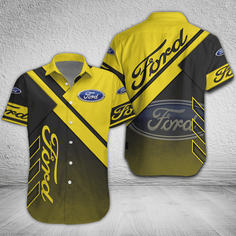 Ford Button Shirt Custom Name, Multicolor - Famjoys Ford Button Shirt Custom Name, Multicolor - Famjoys
