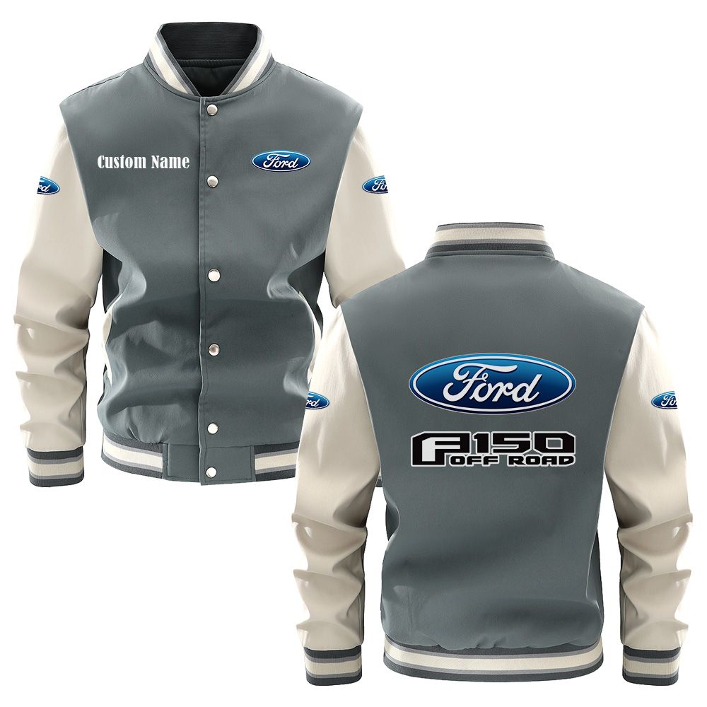 Ford F150 Varsity Jacket, Baseball jacket, Letterman Jacket Customize Name, Multicolor - Famjoys Ford F150 Varsity Jacket, Baseball jacket, Letterman Jacket Customize Name, Multicolor - Famjoys