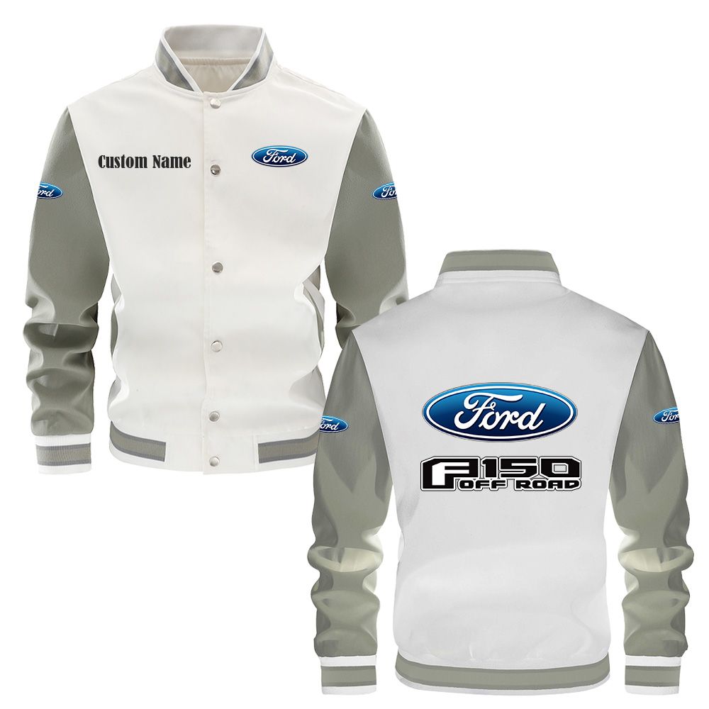 Ford F150 Varsity Jacket, Baseball jacket, Letterman Jacket Customize Name, Multicolor - Famjoys Ford F150 Varsity Jacket, Baseball jacket, Letterman Jacket Customize Name, Multicolor - Famjoys