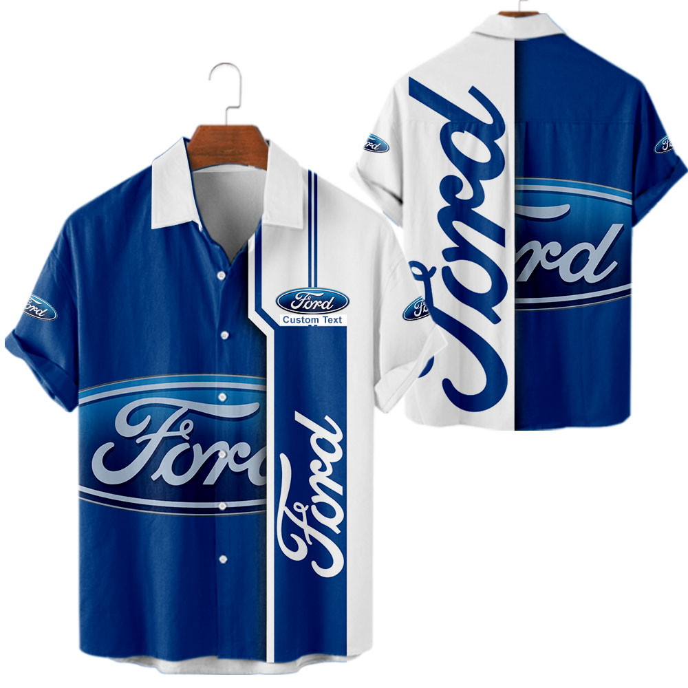 Ford Motor Company 3D Apparel Zip Hoodie,Pant,Polo, Button Hawaii Shirt Personalized - Famjoys Ford Motor Company 3D Apparel Zip Hoodie,Pant,Polo, Button Hawaii Shirt Personalized - Famjoys