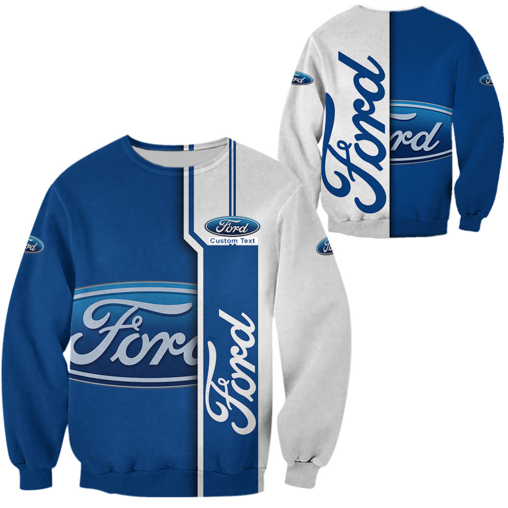 Ford Motor Company 3D Apparel Zip Hoodie,Pant,Polo, Button Hawaii Shirt Personalized - Famjoys Ford Motor Company 3D Apparel Zip Hoodie,Pant,Polo, Button Hawaii Shirt Personalized - Famjoys