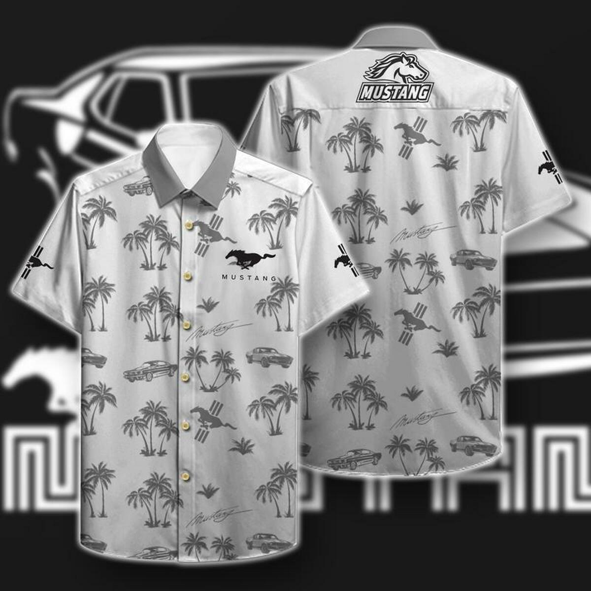 Ford Mustang Hawaii Hawaiian Shirt - Famjoys Ford Mustang Hawaii Hawaiian Shirt - Famjoys