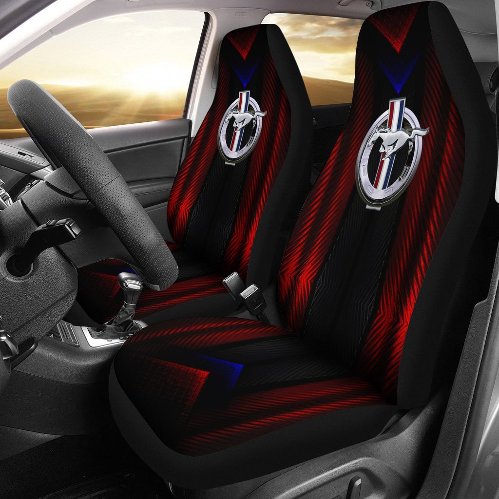 Ford Mustang Logo Car Seat Covers Automobile AA22102102 - Famjoys Ford Mustang Logo Car Seat Covers Automobile AA22102102 - Famjoys