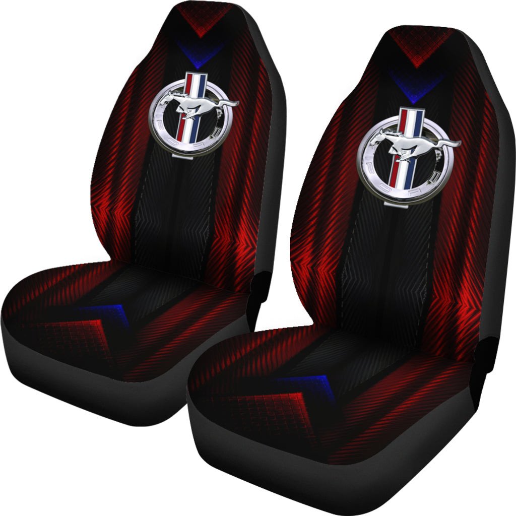 Ford Mustang Logo Car Seat Covers Automobile AA22102102 - Famjoys Ford Mustang Logo Car Seat Covers Automobile AA22102102 - Famjoys