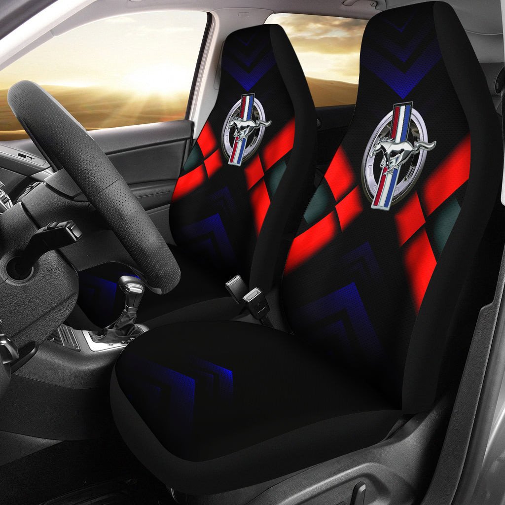 Ford Mustang Logo Car Seat Covers Automobile AA22102103 - Famjoys Ford Mustang Logo Car Seat Covers Automobile AA22102103 - Famjoys