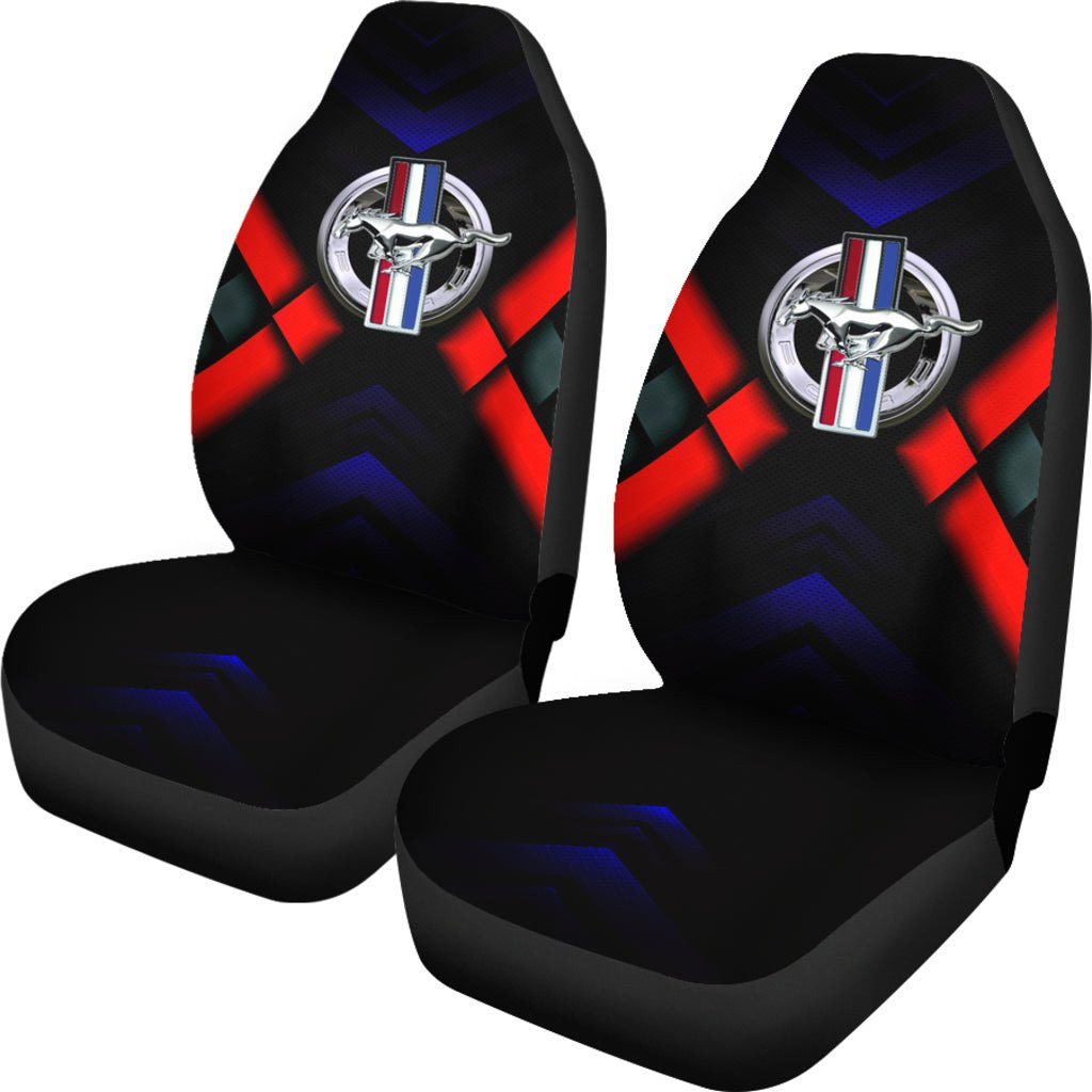 Ford Mustang Logo Car Seat Covers Automobile AA22102103 - Famjoys Ford Mustang Logo Car Seat Covers Automobile AA22102103 - Famjoys