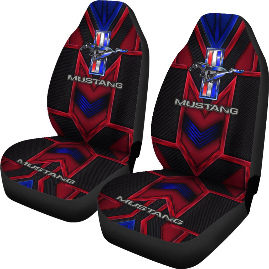Ford Mustang Logo Car Seat Covers Automobile AA22102104 - Famjoys Ford Mustang Logo Car Seat Covers Automobile AA22102104 - Famjoys