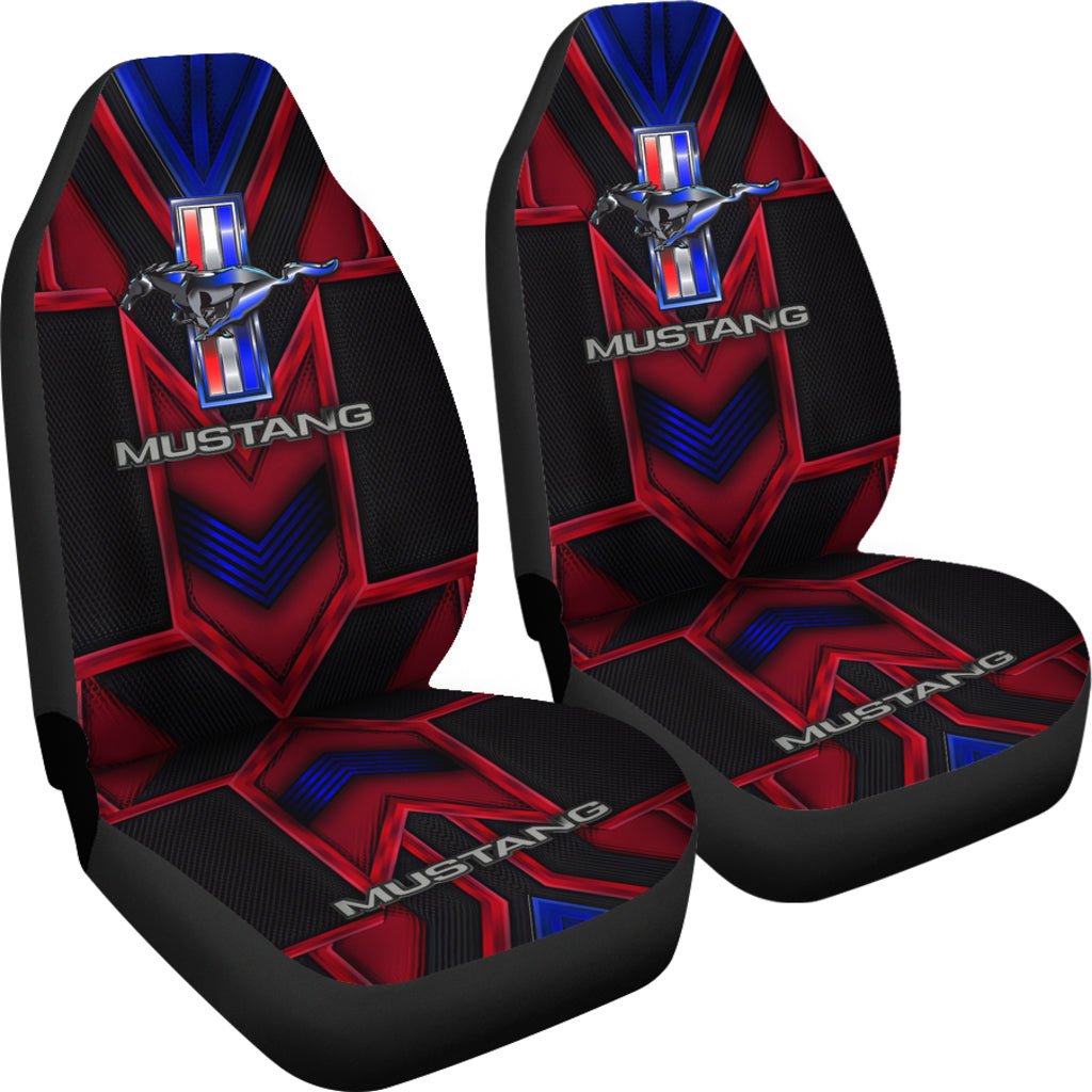 Ford Mustang Logo Car Seat Covers Automobile AA22102104 - Famjoys Ford Mustang Logo Car Seat Covers Automobile AA22102104 - Famjoys