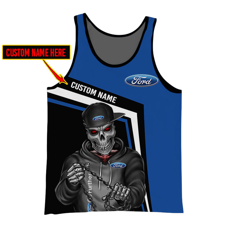 Ford Skull Tshirt, sweatshirt, Polo, Hawaiian, Hoodie 3D Apparel Full Printing Custom Name - Famjoys Ford Skull Tshirt, sweatshirt, Polo, Hawaiian, Hoodie 3D Apparel Full Printing Custom Name - Famjoys