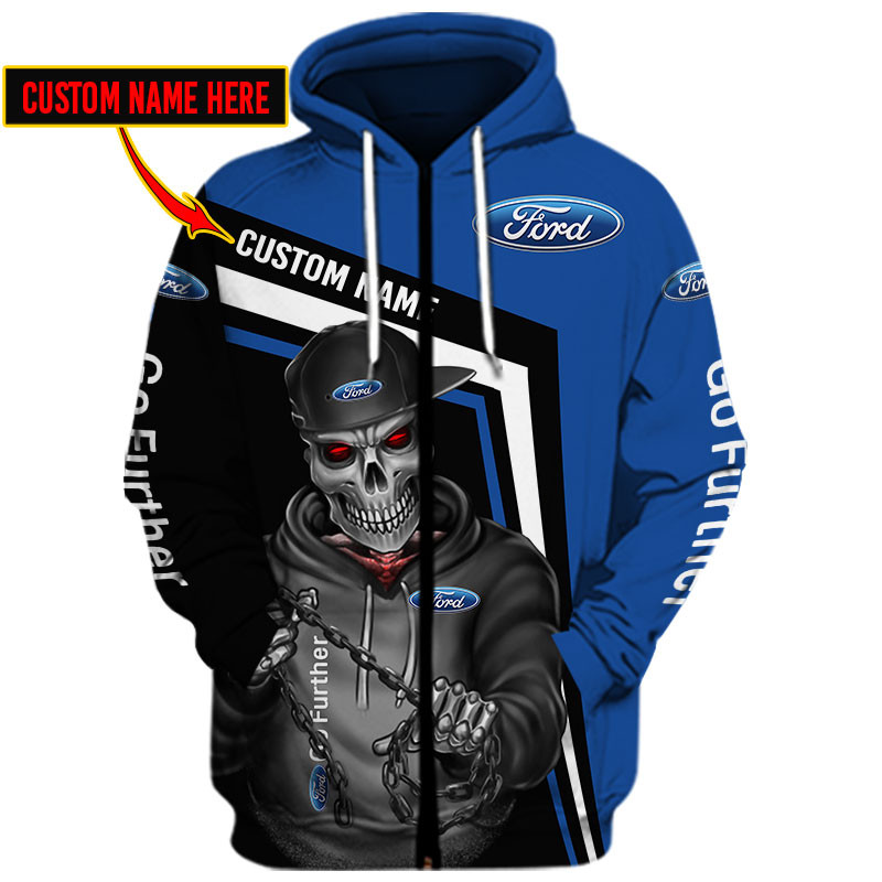 Ford Skull Tshirt, sweatshirt, Polo, Hawaiian, Hoodie 3D Apparel Full Printing Custom Name - Famjoys Ford Skull Tshirt, sweatshirt, Polo, Hawaiian, Hoodie 3D Apparel Full Printing Custom Name - Famjoys