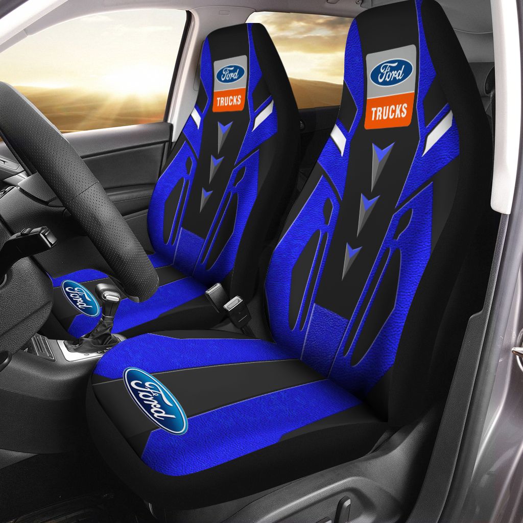 Ford Trucks NCT-HT Car Seat Cover (Set of 2) Ver 1 (Blue)