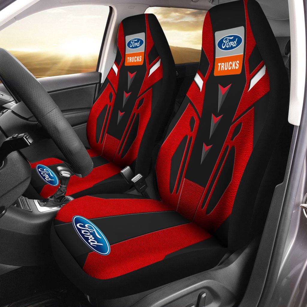Ford Trucks NCT-HT Car Seat Cover (Set of 2) Ver 1 (Red)