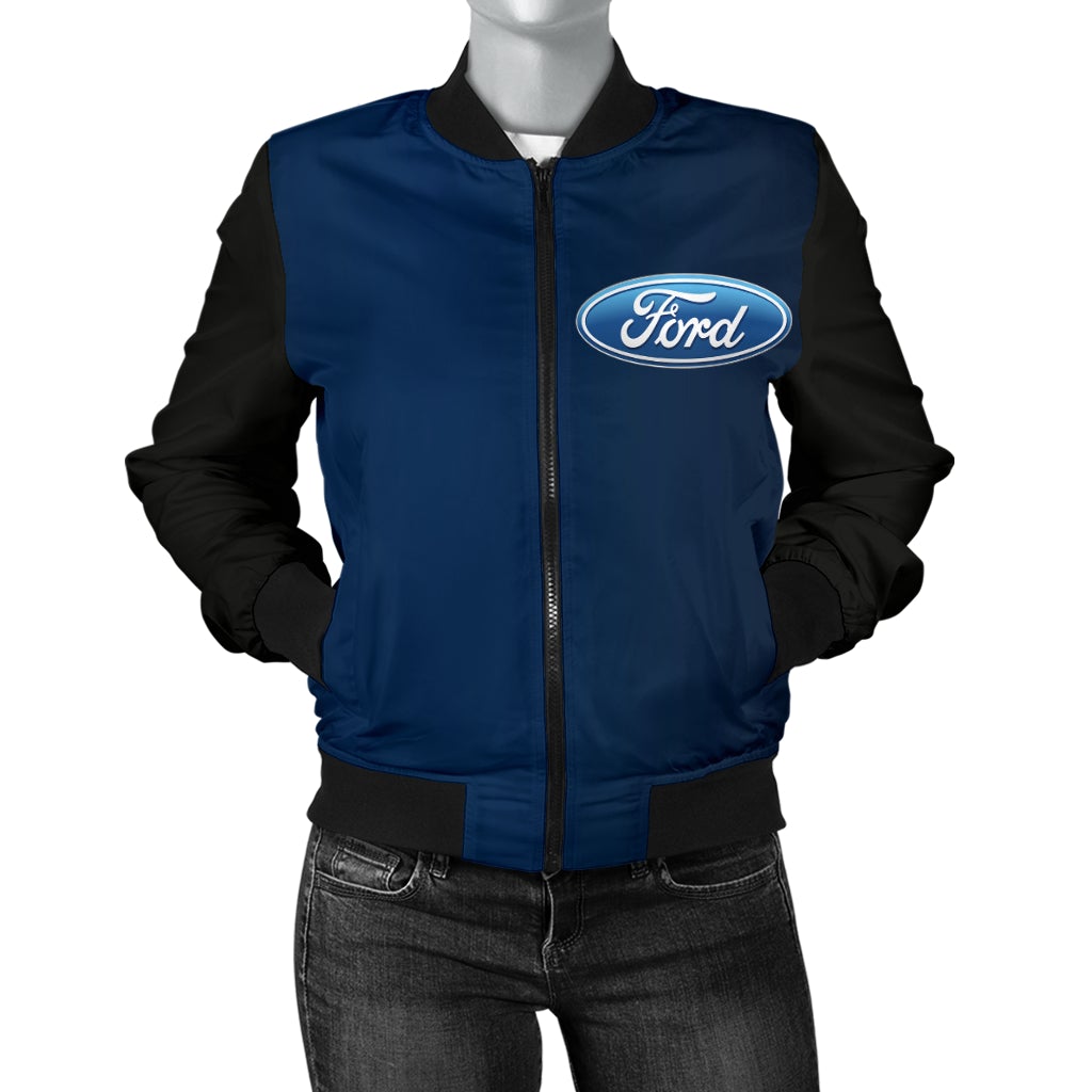 Ford Women's Bomber Jacket - Famjoys Ford Women's Bomber Jacket - Famjoys