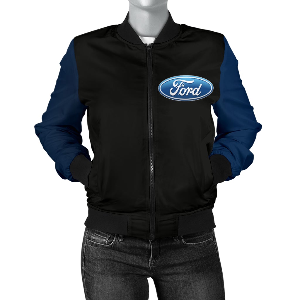 Ford Women's Bomber Jacket New - Famjoys Ford Women's Bomber Jacket New - Famjoys