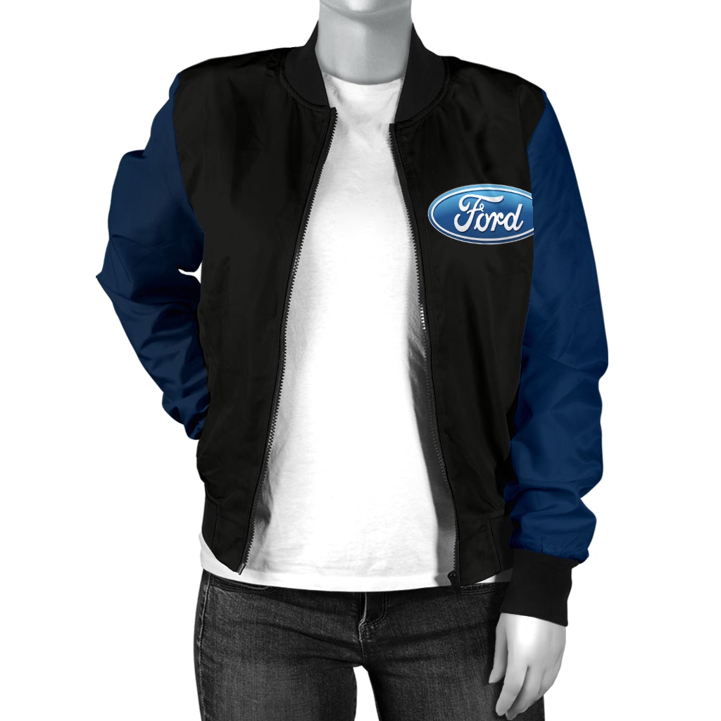 Ford Women's Bomber Jacket New - Famjoys Ford Women's Bomber Jacket New - Famjoys