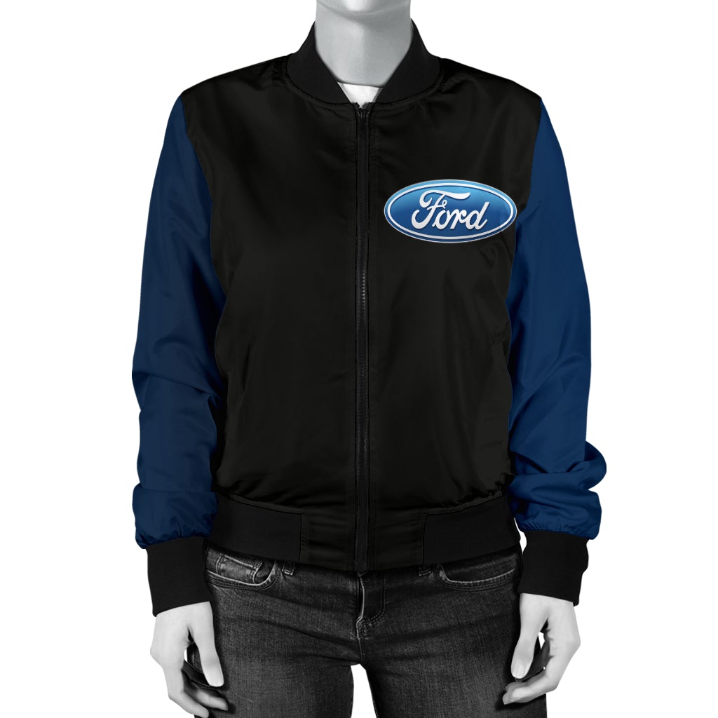 Ford Women's Bomber Jacket New - Famjoys Ford Women's Bomber Jacket New - Famjoys