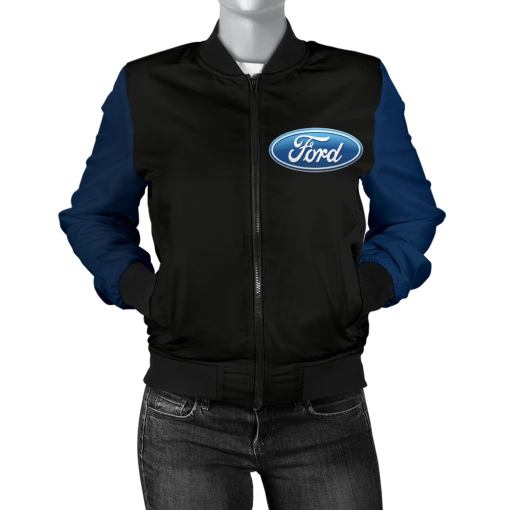 Ford Women's Bomber Jacket New - Famjoys Ford Women's Bomber Jacket New - Famjoys