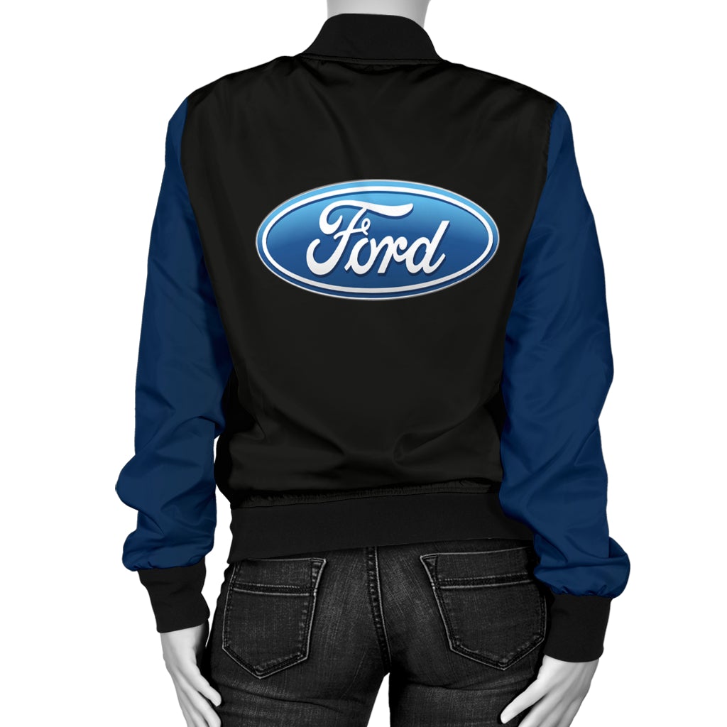 Ford Women's Bomber Jacket New - Famjoys Ford Women's Bomber Jacket New - Famjoys