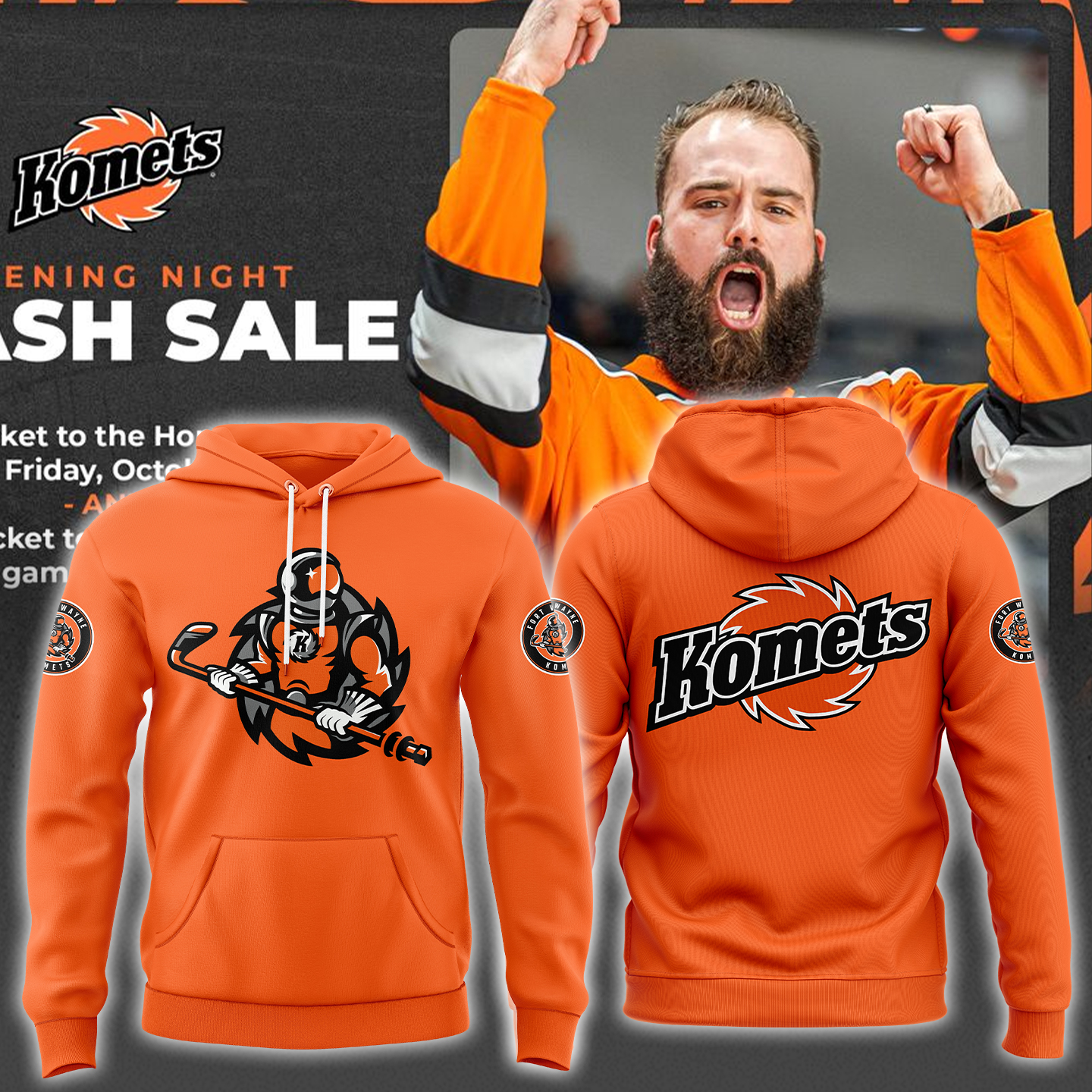 Fort Wayne Komets Hoodie - Famjoys Fort Wayne Komets Hoodie - Famjoys