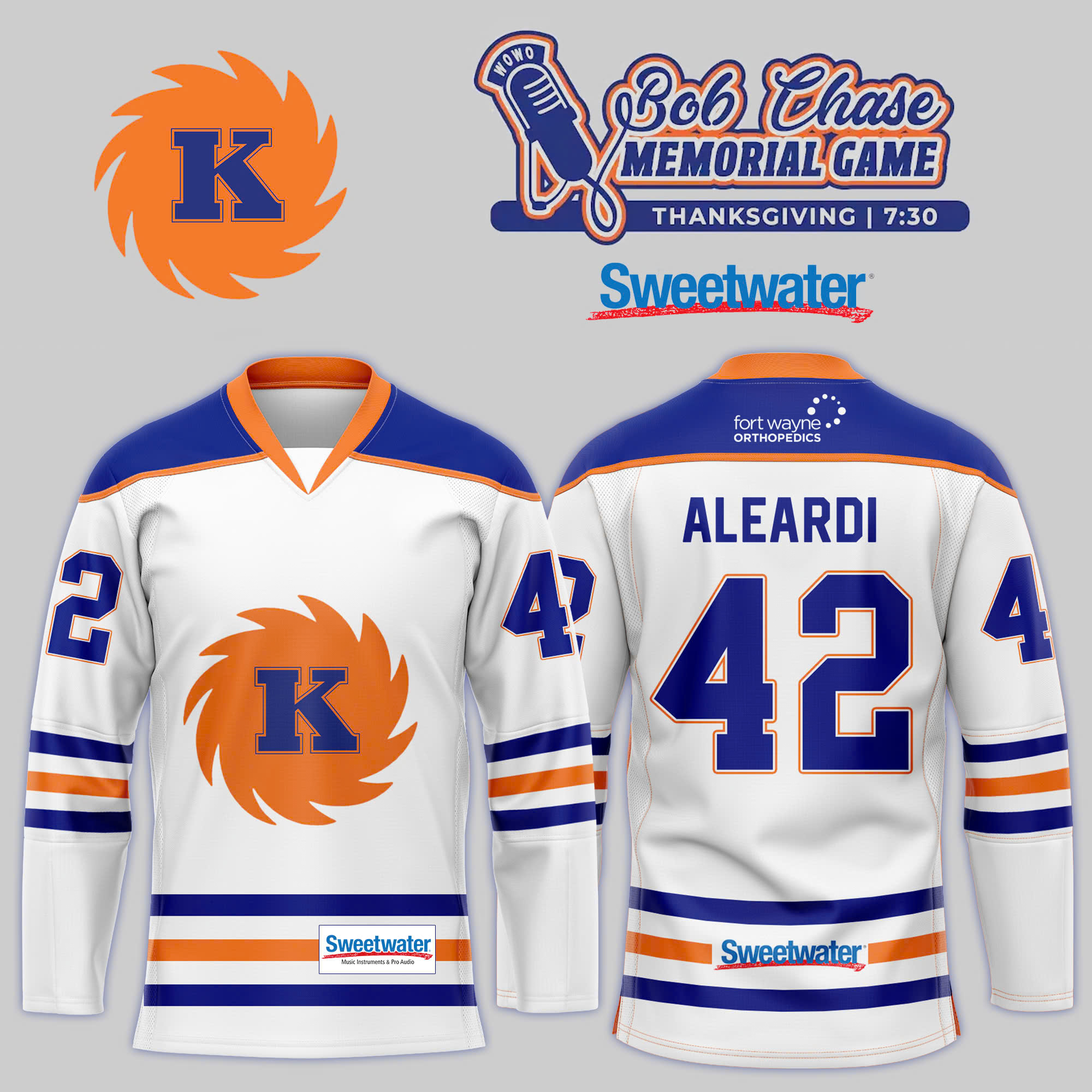 Fort Wayne Komets x Bob Chase Memorial Game Jersey - Famjoys Fort Wayne Komets x Bob Chase Memorial Game Jersey - Famjoys