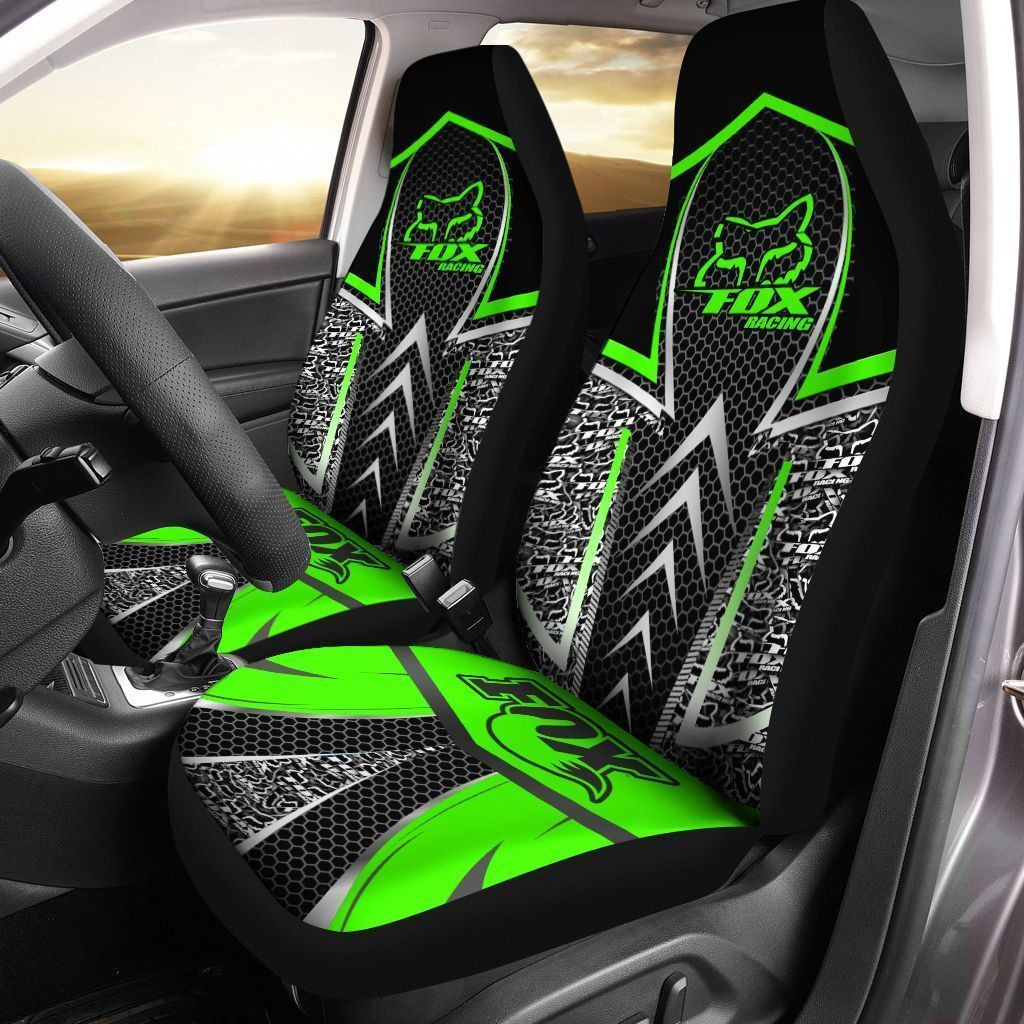Fox Racing  Car Seat Cover (Set of 2) Ver 3 (Green)