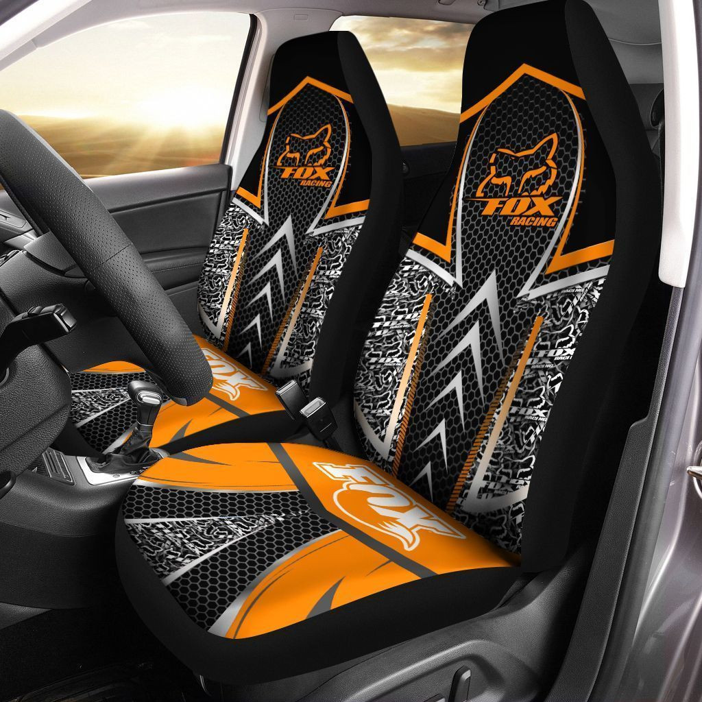 Fox Racing  Car Seat Cover (Set of 2) Ver 3 (Orange)