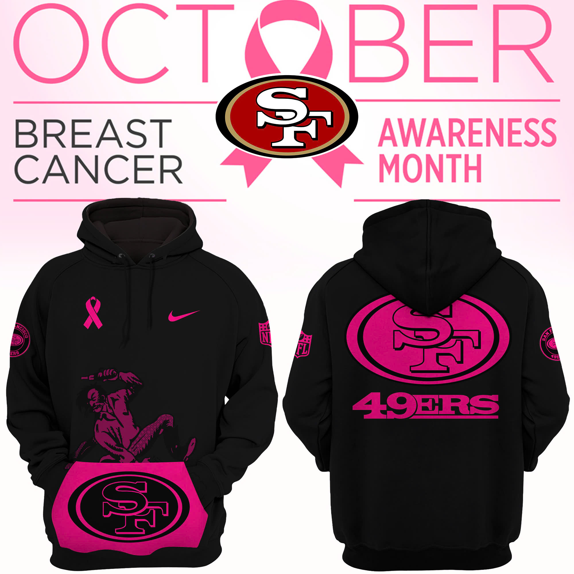 Francisco 49ers Crucial Catch Club Pullover Hoodie - Famjoys Francisco 49ers Crucial Catch Club Pullover Hoodie - Famjoys