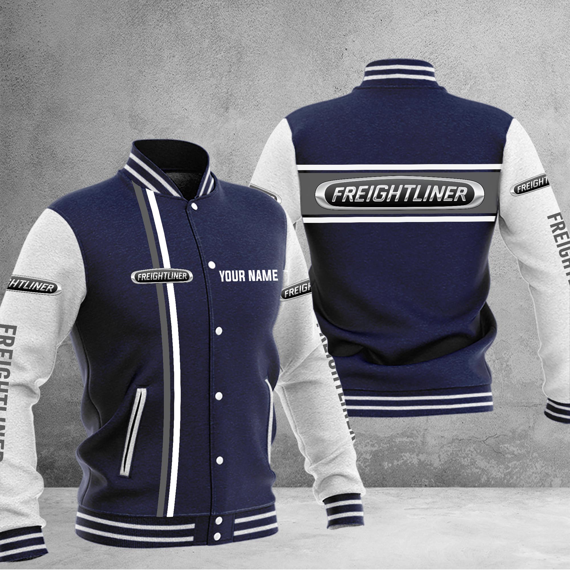 Freightliner Baseball Jacket - Famjoys Freightliner Baseball Jacket - Famjoys