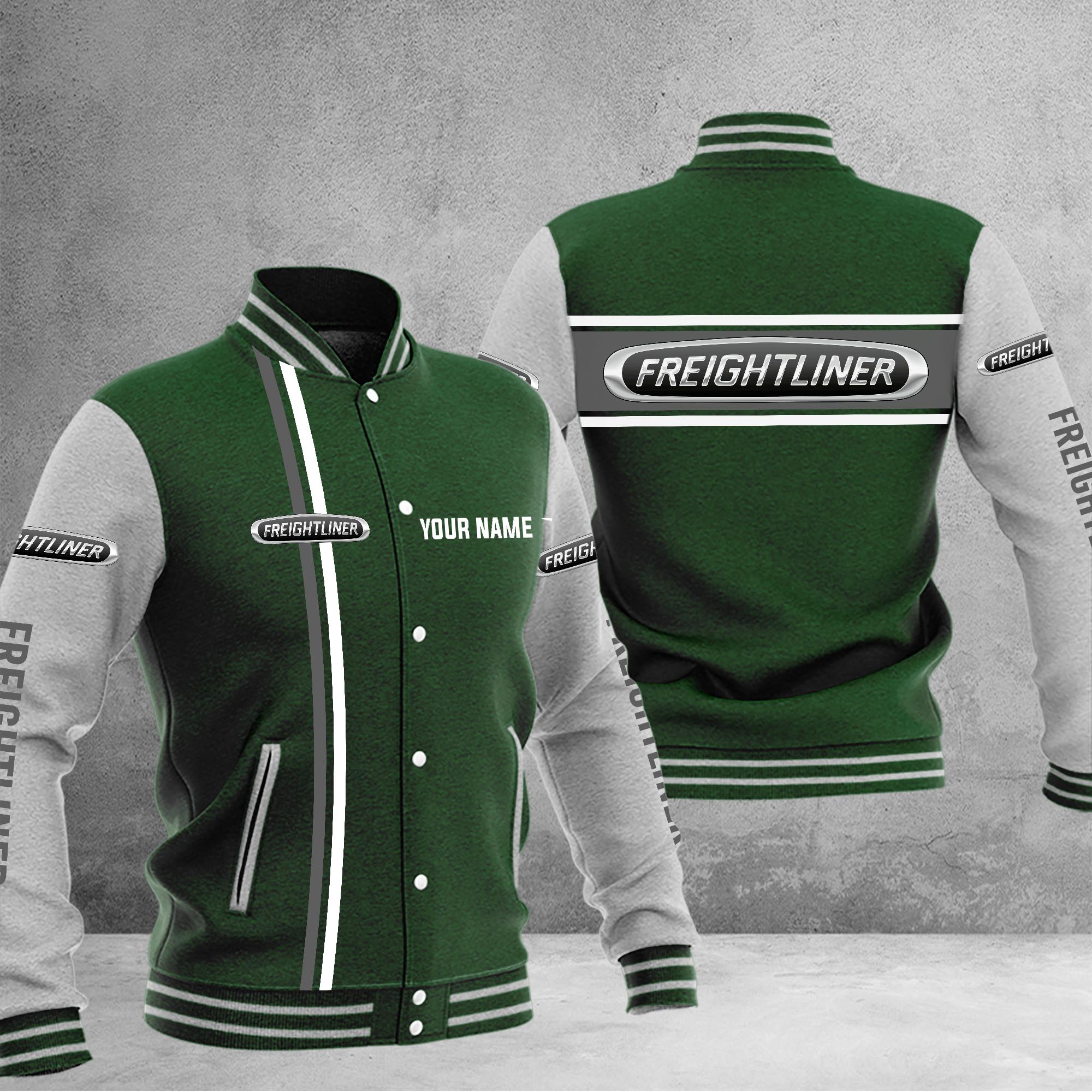 Freightliner Baseball Jacket - Famjoys Freightliner Baseball Jacket - Famjoys