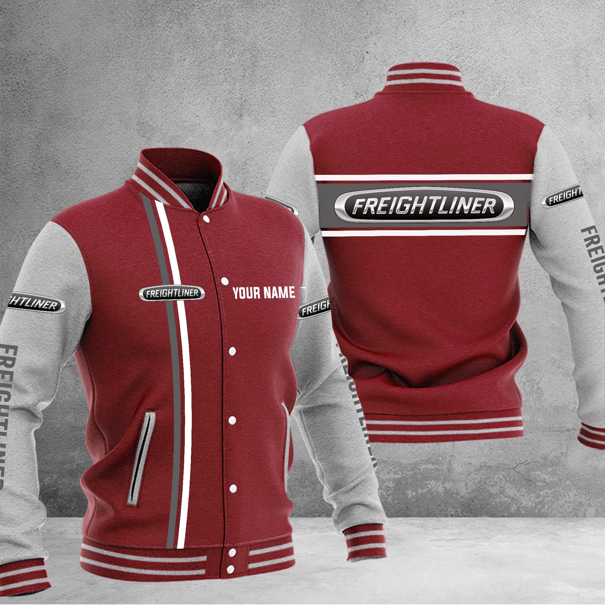 Freightliner Baseball Jacket - Famjoys Freightliner Baseball Jacket - Famjoys