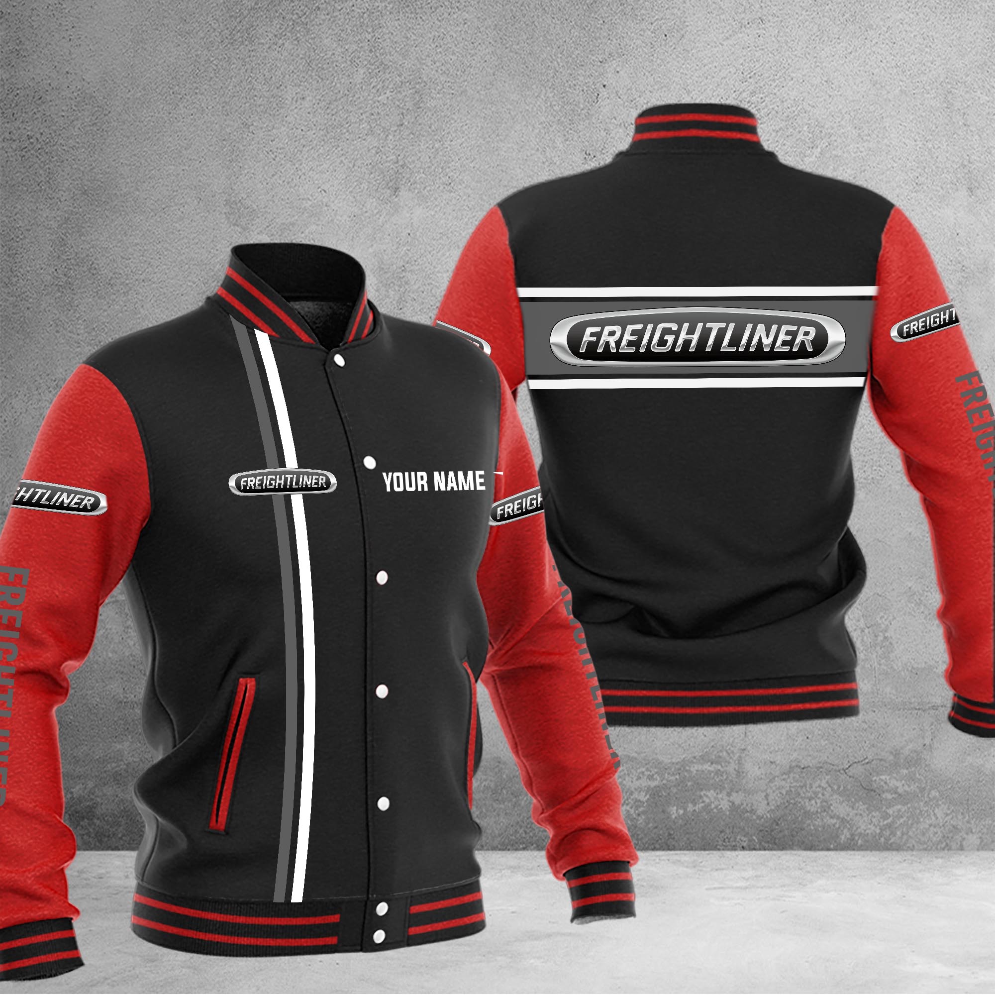 Freightliner Baseball Jacket - Famjoys Freightliner Baseball Jacket - Famjoys